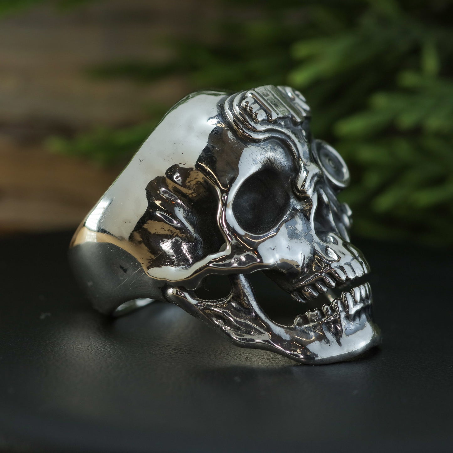 The Cyborg Skull 925 Sterling Silver Statement Ring