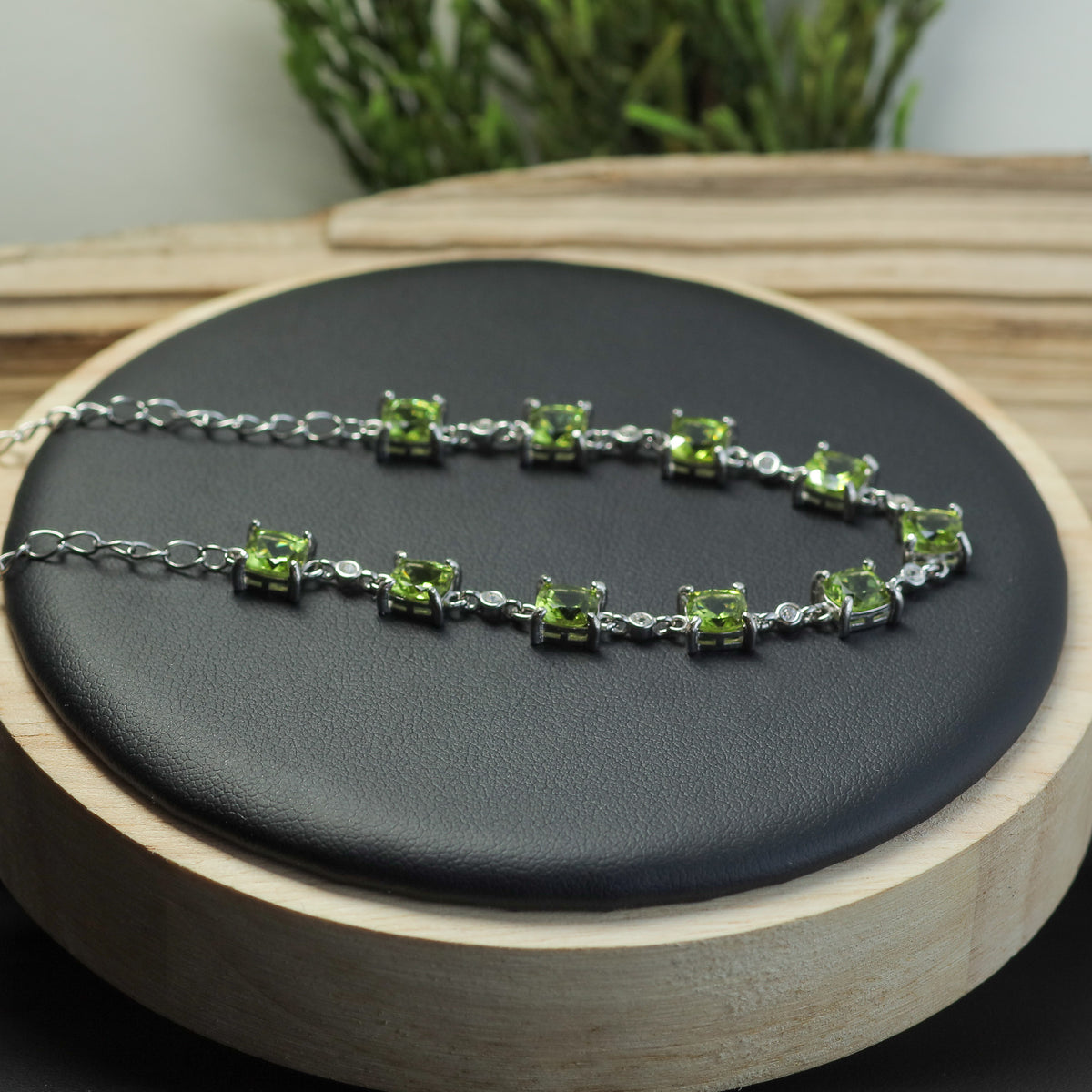 Natural Peridots Bracelet
