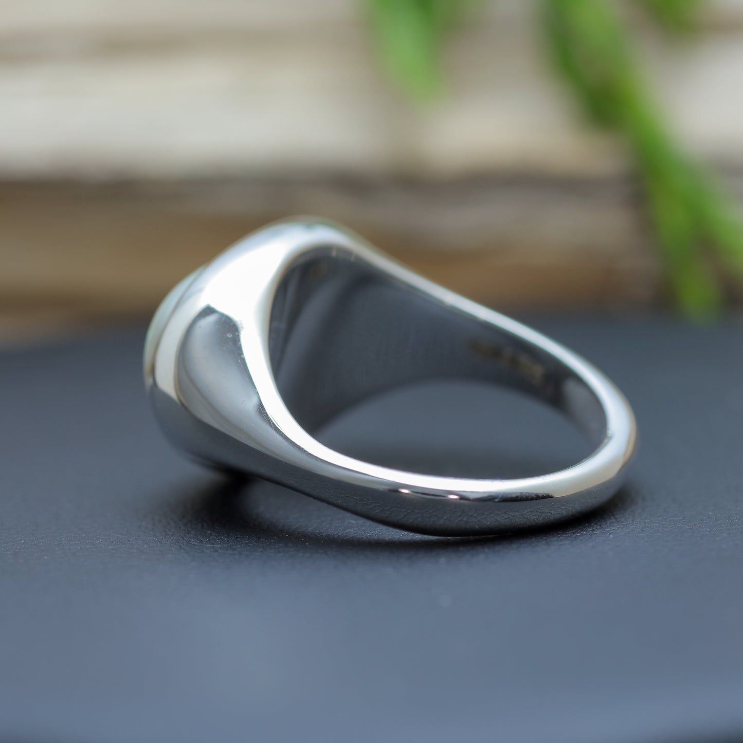 Hand-Sculpted Lightning Ridge Australian Opal Ring in Sterling Silver