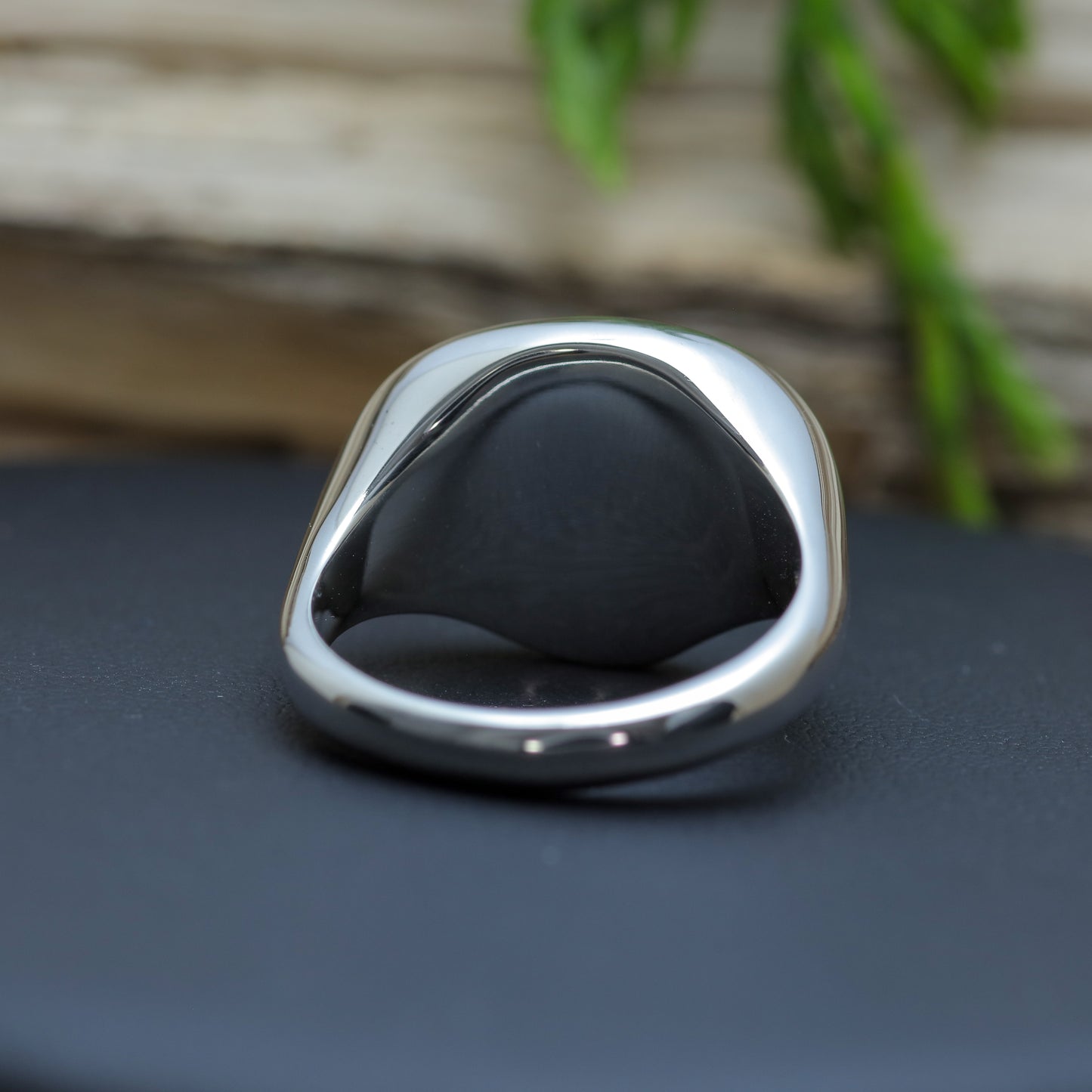 Hand-Sculpted Lightning Ridge Australian Opal Ring in Sterling Silver