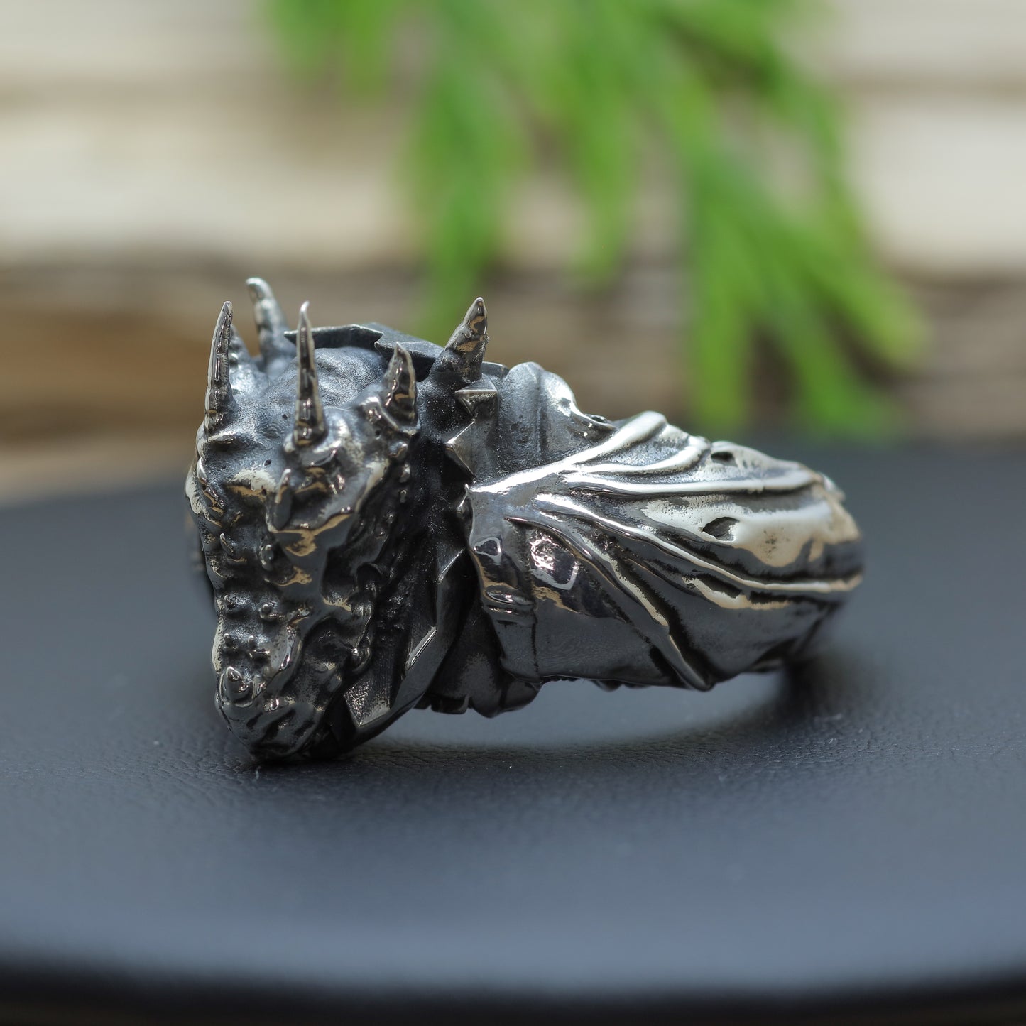 Men's "Wyvern Sovereign" Heavy Sculpted Dragon Ring (25.8g)
