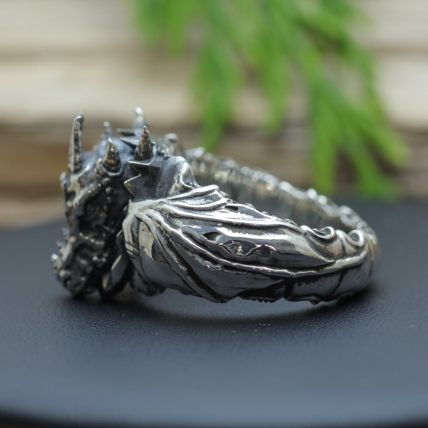 Men's "Wyvern Sovereign" Heavy Sculpted Dragon Ring (25.8g)