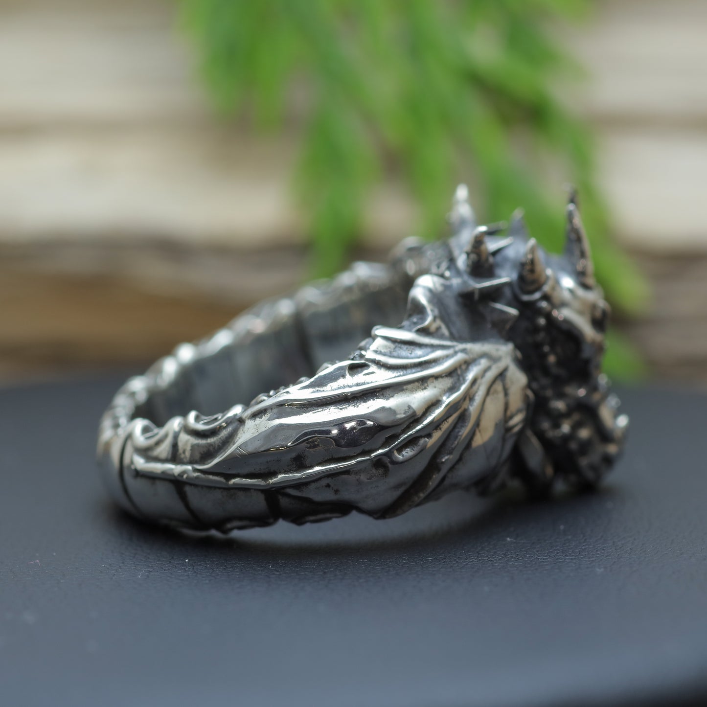 Men's "Wyvern Sovereign" Heavy Sculpted Dragon Ring (25.8g)