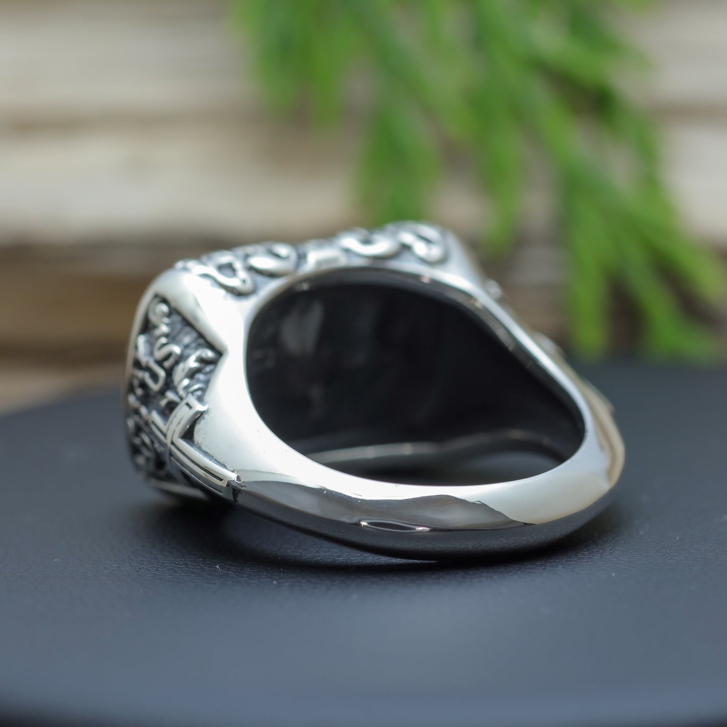 Men's "The Last Supper" Fine Art Signet Ring in Sterling Silver (16.5g)