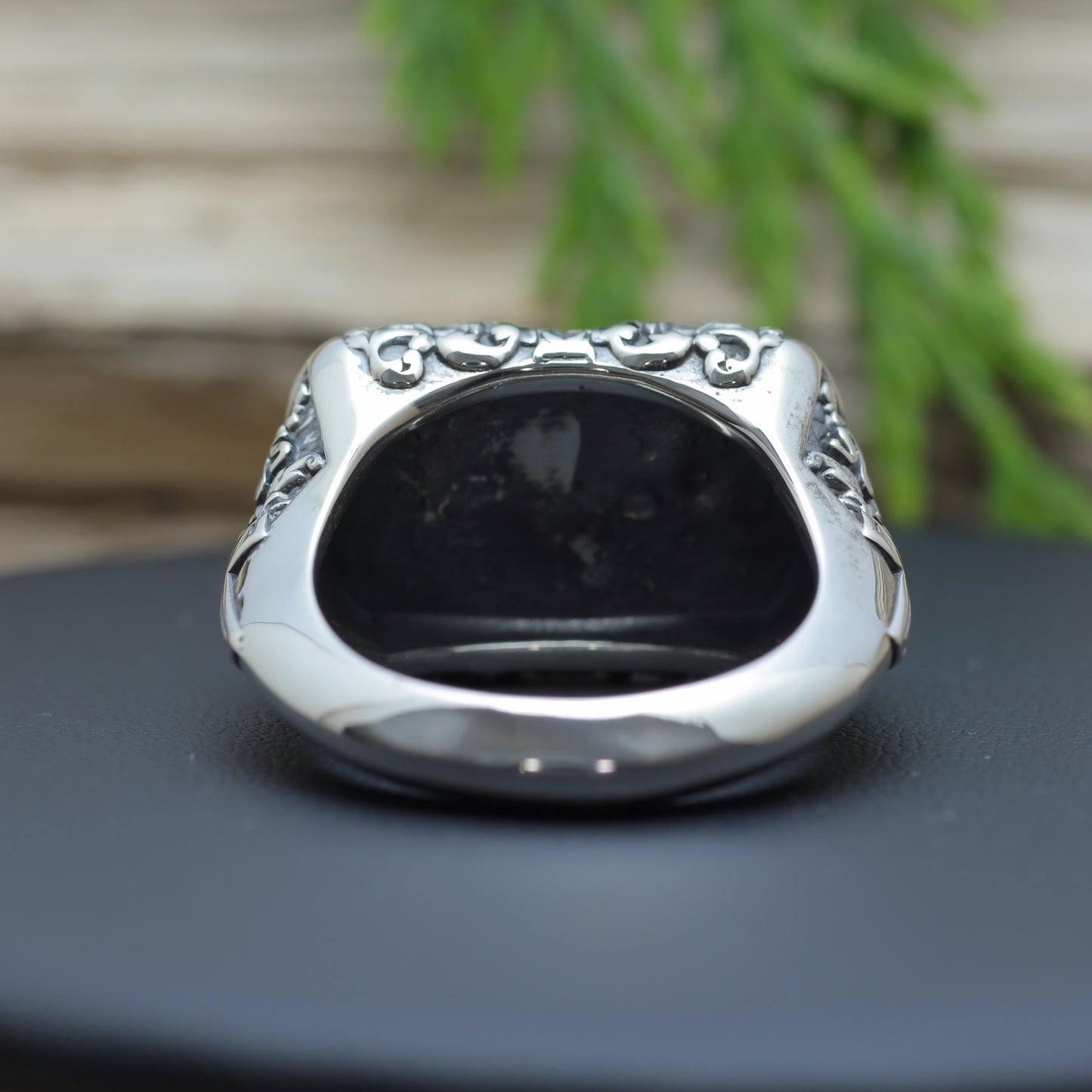 Men's "The Last Supper" Fine Art Signet Ring in Sterling Silver (16.5g)