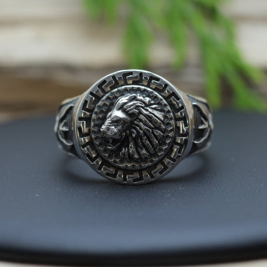 Men's "Imperium Lion & Eagle" Sovereign Signet Ring (14.7g)