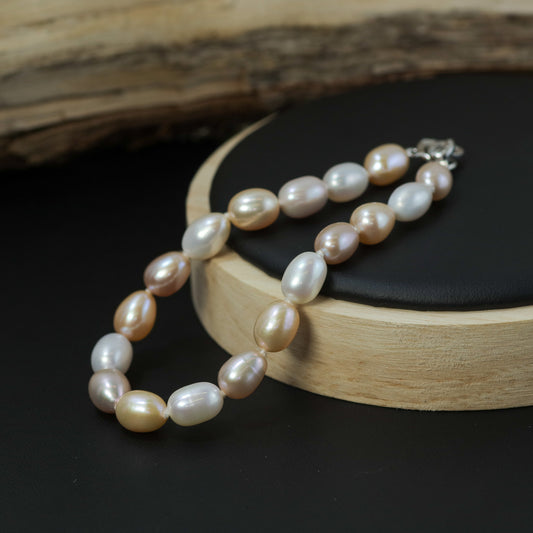 Natural Cultured Pearl Pastel Strand Bracelet