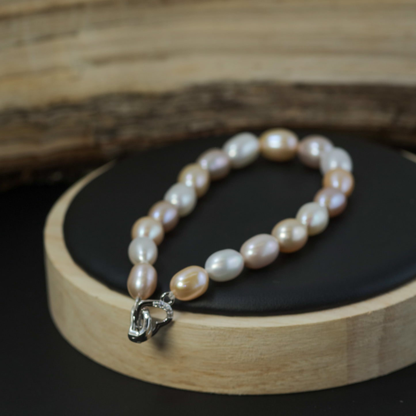 Natural Cultured Pearl Pastel Strand Bracelet