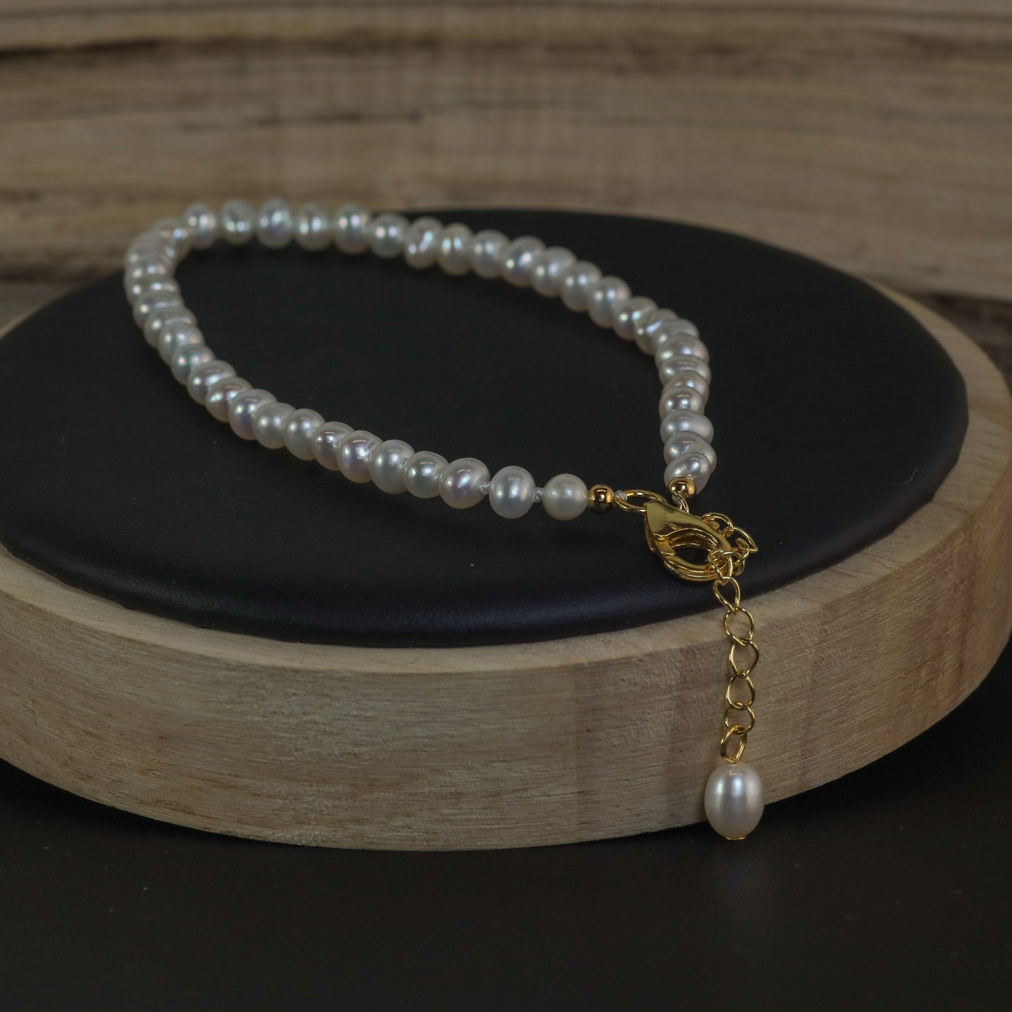 Natural Cultured Pearl Adjustable Bracelet