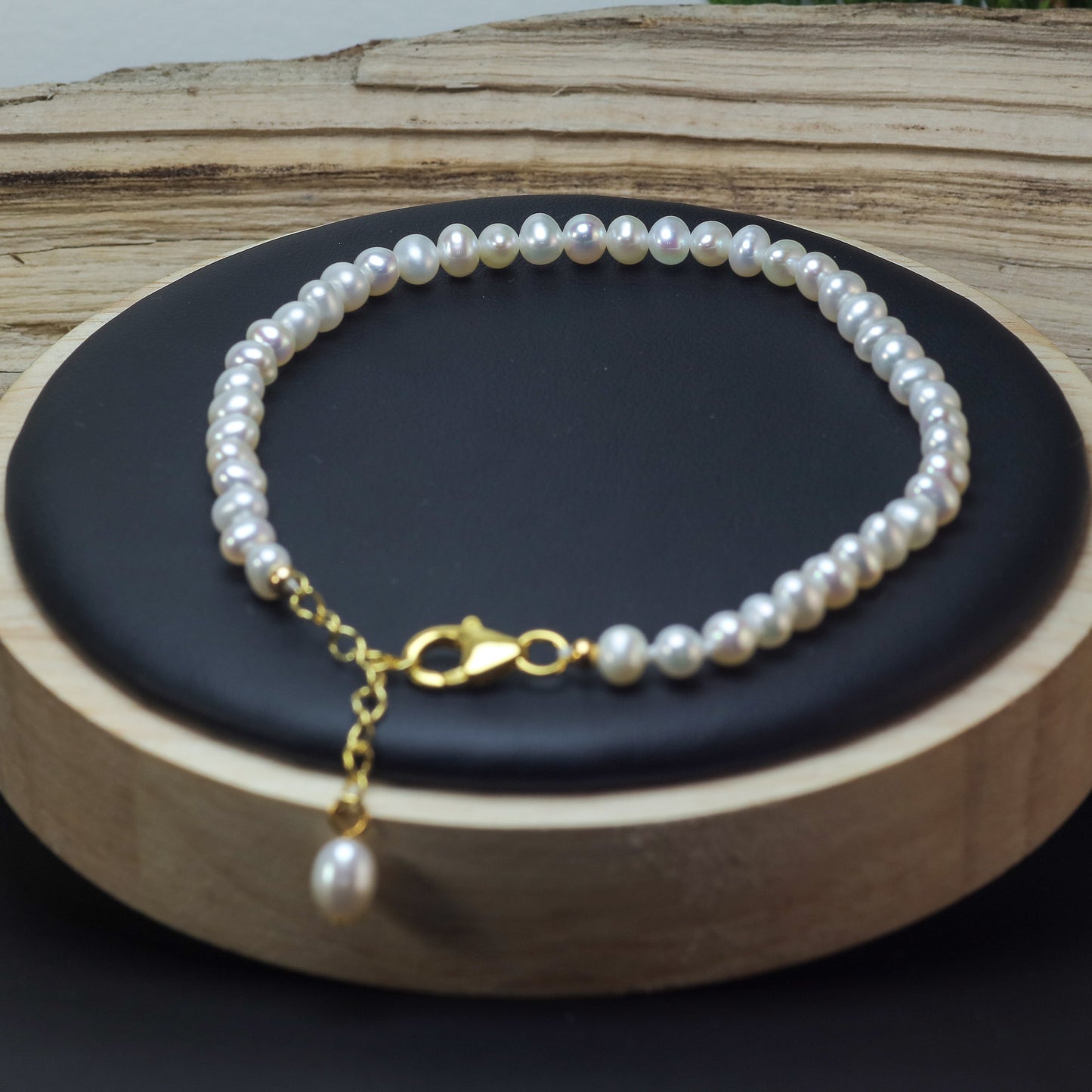 Natural Cultured Pearl Adjustable Bracelet