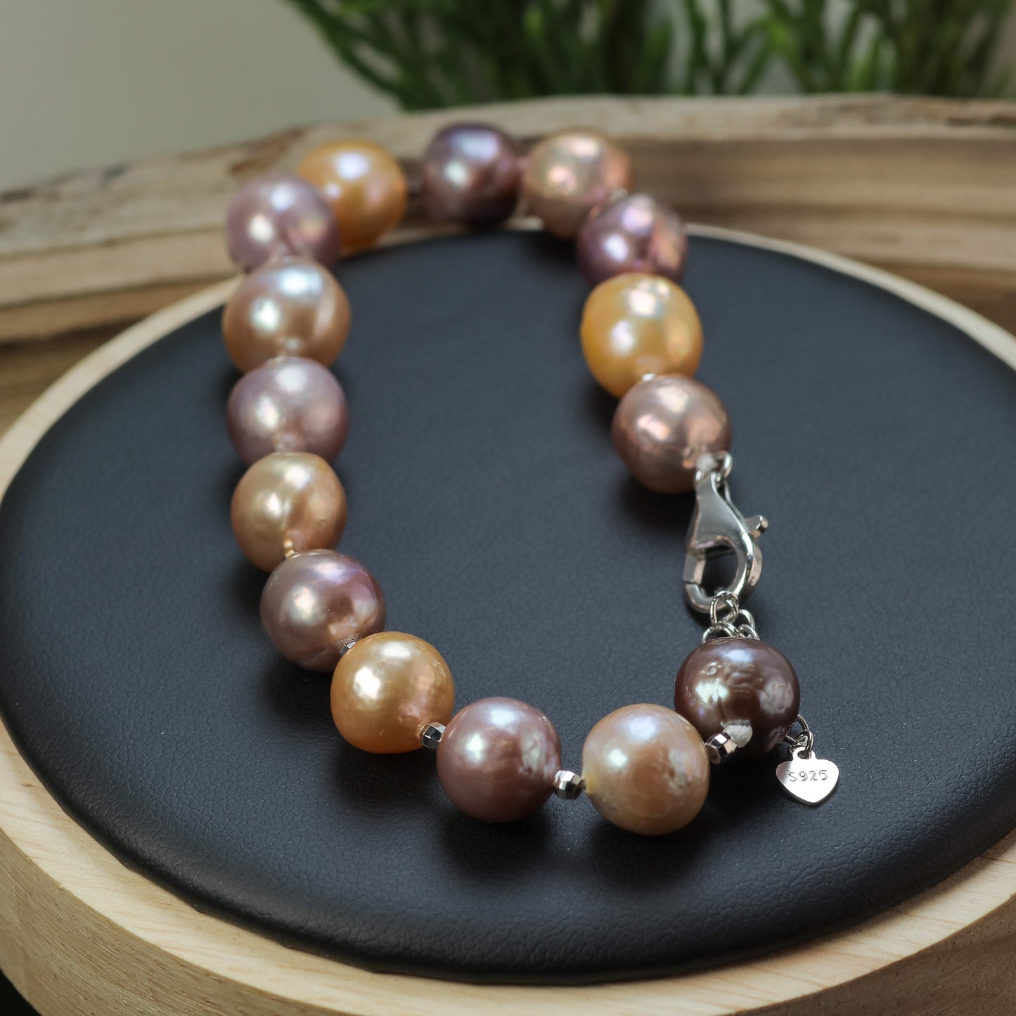 Multi-Tone Baroque Cultured Pearl Statement Bracelet