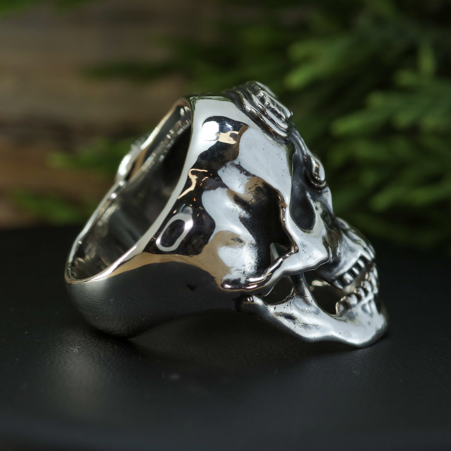 The Cyborg Skull 925 Sterling Silver Statement Ring