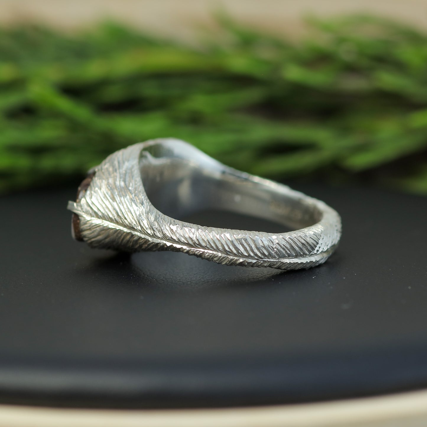 Bespoke Hand-Textured Boulder Opal Statement Ring
