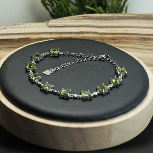 Natural Peridots  Bracelet