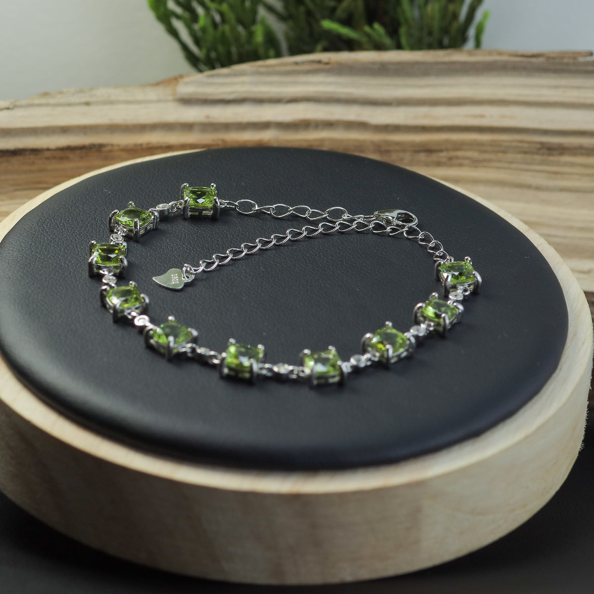 Natural Peridots  Bracelet