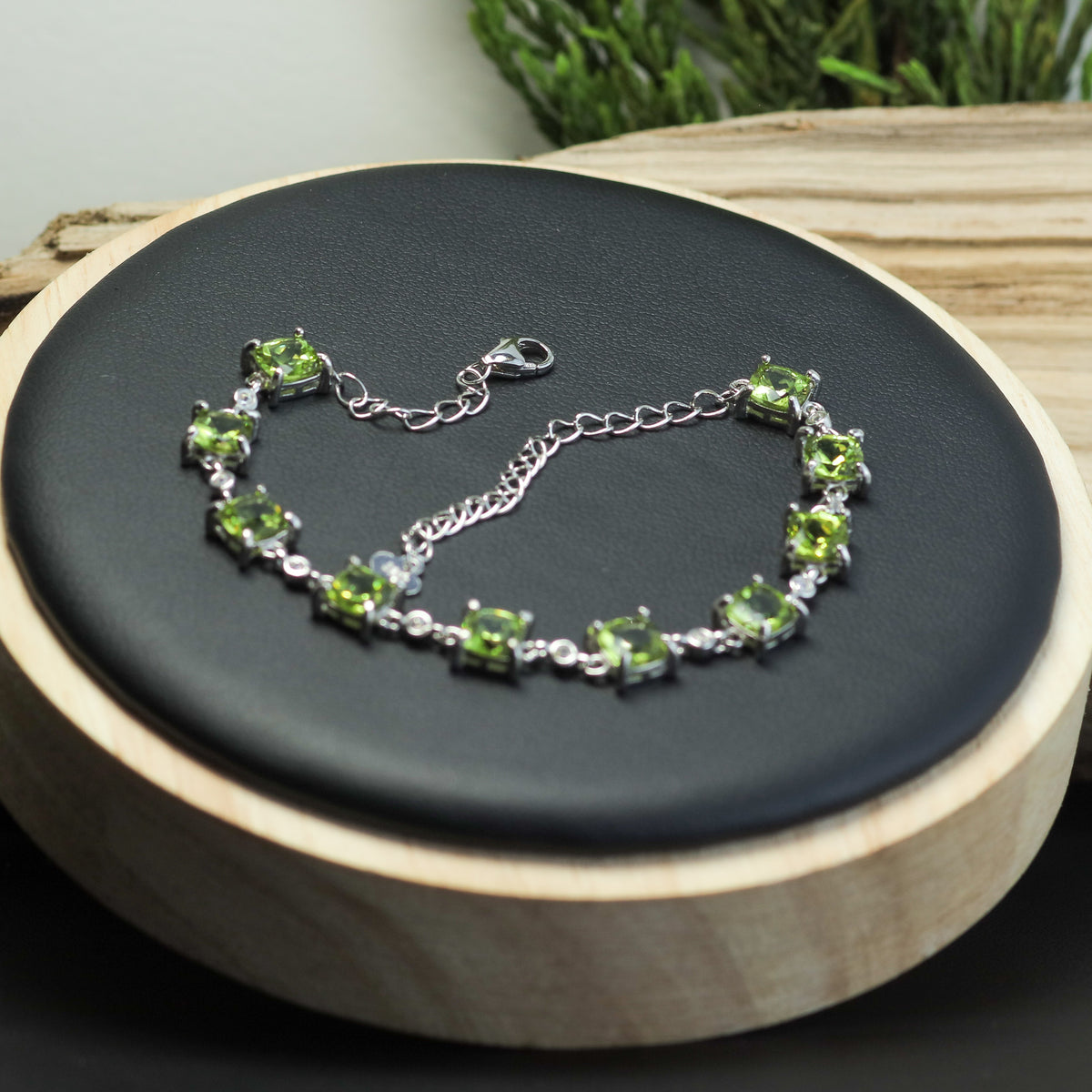 Natural Peridots  Bracelet