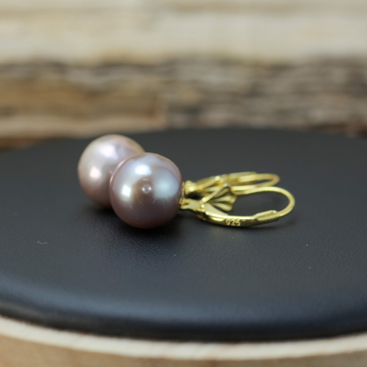 Baroque Natural Cultured Pearl Leverback Earrings