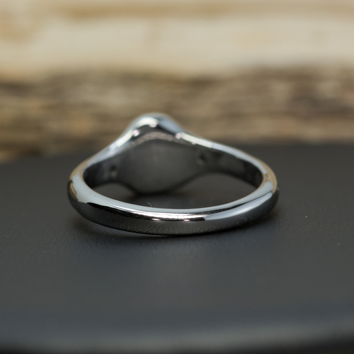 Mint Blue Tourmaline Sculptural Silver Ring | Flush Lab Diamonds