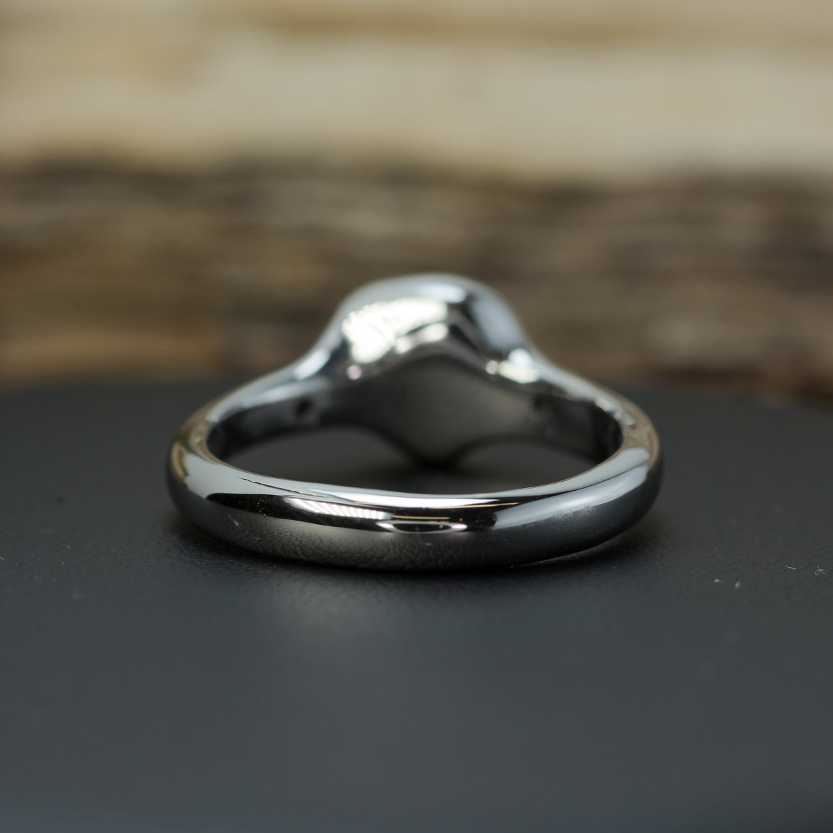 Artisan Trillion Peridot & Lab Diamond Organic Band | Rhodium Plated