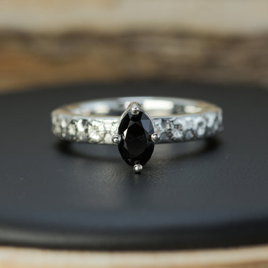 Handcrafted Studio-Cut Dark Pink Spinel Solitaire | Untreated / Certified Gemstone.