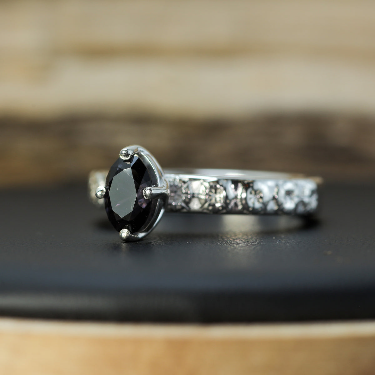 Handcrafted Studio-Cut Dark Pink Spinel Solitaire | Untreated / Certified Gemstone.