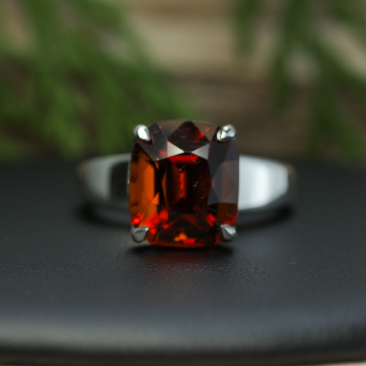 The Tulip Sri Lankan Hessonite Garnet Ring