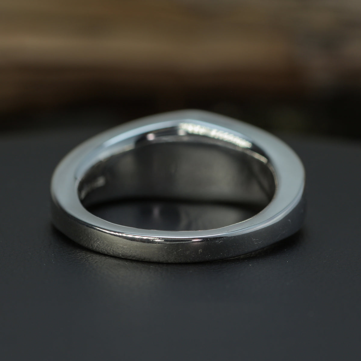 Tri-Gold Granulated 925 Silver Signet Ring (11.7g)