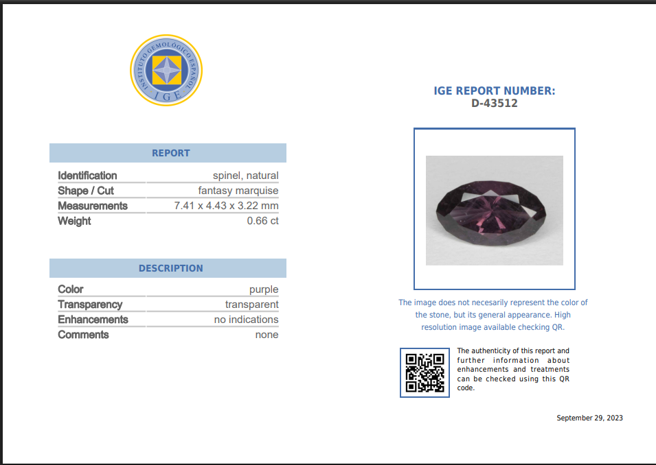 Untreated / Certified Gemstone. Fantasy Marquise Purple Spinel Textured 925 Silver Ring